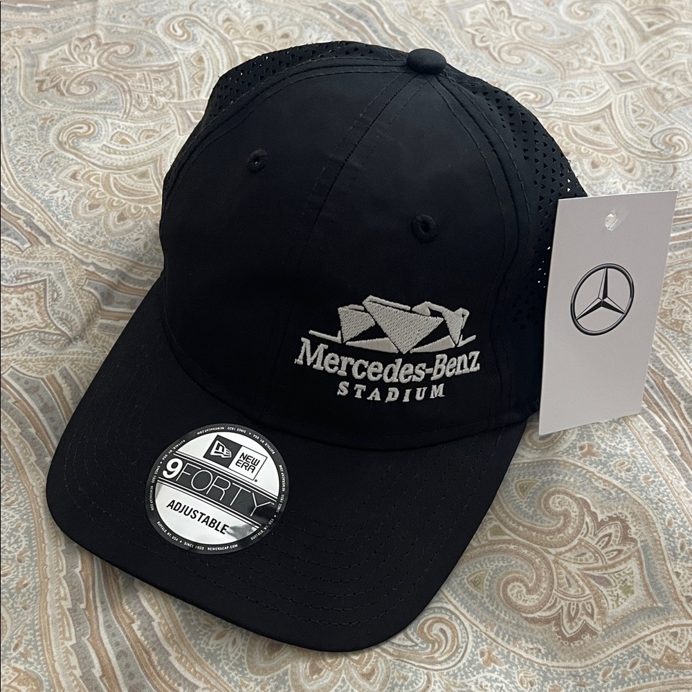 New Era Black Mercedes Benz Mesh Back Hat
